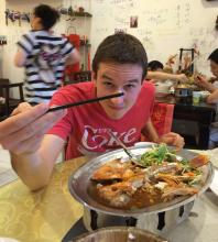 Chinese Language Student Russell Bogue - Photo UVAToday